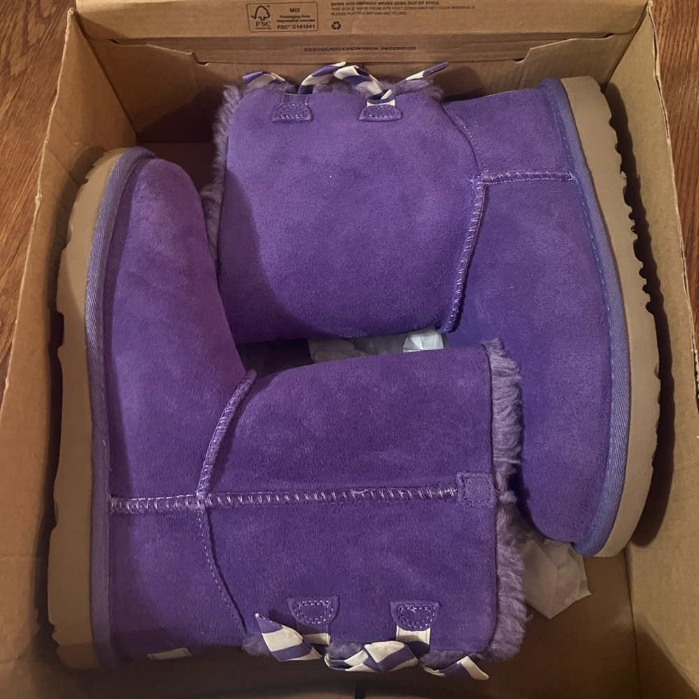 UGG Bailey Bow Striped Boots
